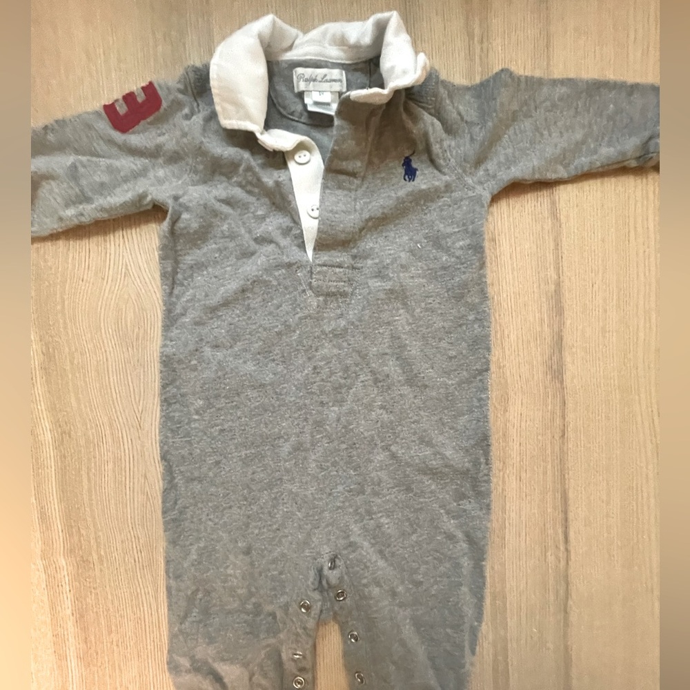 Ralph Lauren 6 months long sleeve coveralls